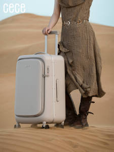 cece | Durable And Strong Capacity Deep Pocket Aluminum Frame Luggage