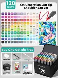 Touch mark | Alcohol-based Dual Tip Markers for Art Students Kids Anime Design 168-color Set