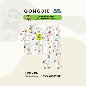 GONGDIE | Cool Feeling Cotton Couples Sleepwear Set Shorts and Pants