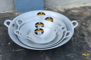 MLK Extra Tebal & Licin Aluminium Quality Double Handle Wok Kuali Kilat Cooking Wok
