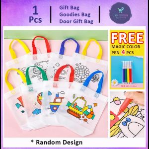 (132) Kids DIY Painting Graffiti Creative Drawing Color Filling Birthday for kids Goodies bag Party Door Gift Present Bag Free Magic Pen