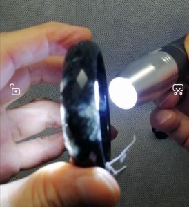 ❤️100 % Authentic Brand New Set "A" grade Burmese jade bangle black gold "IcyWuji冰乌鸡" (size 55.6mm) new technic diamond cutting surface beautiful exquisite lustrous surface symbolise peace and protected from negative elements n evil spirits