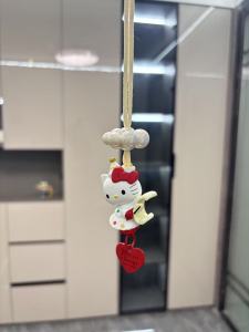 Mặt Dây Chuyền Hellokitty Mây Nhiều Màu KT Cat Car Mirror Decorative Hanging Ornament Creative Gift Anime Themed Collectible
