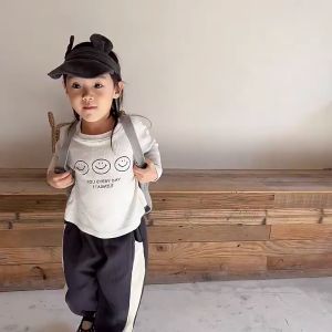 Beryl kids🌸เสื้อยืดเด็กแฟชั่น🎀เสื้อยืดแขนยาวเด็กฤดูใบไม้ผลิและฤดูใบไม้ร่วงสไตล์เกาหลีเสื้อลำลองเสื้อผ้าเด็ก