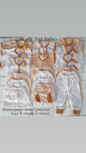 promo paket hemat pakaian bayi 0 sampai 6 bulan 18 pcs Seri kubus