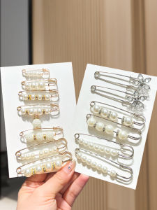 Adjustable Waist Pin Fixed Clothing Collar Brooch Clip Pearl Button Pants Tightening Prevent Exposure Home Fabric Sewing DIY