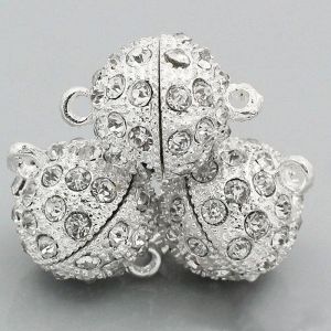 Micro-Set Diamond Magnetic Clasp Bracelet And Necklace Buckle Alloy Magnet Clasp Fashion Jewelry Accessories DIY Parts