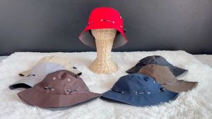 หมวก Bucket ปีกกว้าง หมวกกันแดด หมวกเดินป่า มีรูระบายอากาศ ปรับสายได้ 05-H18