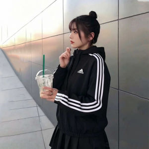 adidas | Summer Black Running Jacket