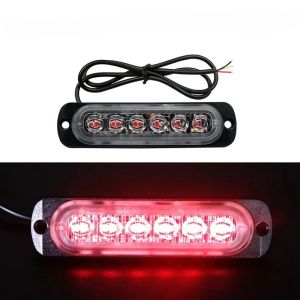 High Quality 1PCS Car Lights Emergency Warning Hazard Flash Stroboscopes 12V-24V 6LED Strobe Light Truck Trailer LED