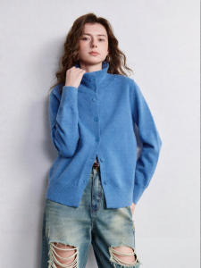 Toyouth | Áo Cardigan Len Knit Cổ Polo Phong Cách Retro Ấm Áp