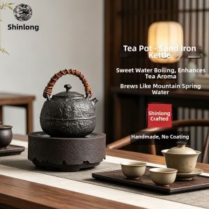 XINLONGTANG | High-end Retro Handmade Coating-free Cast Iron Tea Kettle