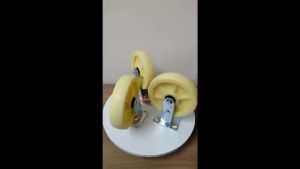 6/8 inch White Nylon Caster Wheels Fixed and Rotate Wheels (With/Without Lock)