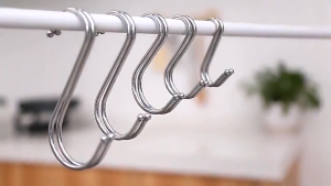 ตะขอตัวเอส สแตนเลส แพ็ค10 ชิ้น ตะขอมัลติฟังก์ชั่น ตะขอแขวนในครัว ตะขอเกี่ยว คุณภาพดี แข็งแรง