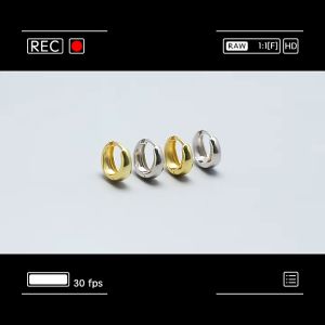 [KHUYÊN BẠC CAO CẤP] Bông tai bạc nam khuyên tròn Luxubok – ViVi_Gift