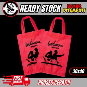 Goodiebags Kemerdekaan Tali Press Soekarnohatta 30x40x8  Muat Doorprize Banyak Siap Kirim