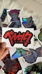 Stiker Hologram Anime Berserk1 ukuran 8 cm