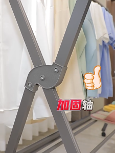【COD】The aviation aluminum clothes drying rack does not deform fade or rust. It is beautiful foldable and movable and can be used indoors and outdoors.