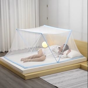 DuduMart Adult Folding Mosquito Net Portable Folding Mesh Net Tent Free Installation Breathable