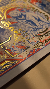 Ready Stock GOLD FOIL STAMPING ANIMAL POSTCARD SUN BEAR MALAYSIA | Travel Souvenirs Gift KLCC Kuala Lumpur Postcard