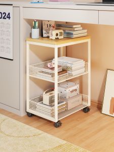 Book Storage Mobile Trolley with Wheels Multi-layer
