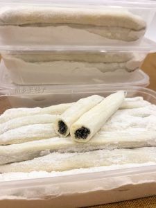 Handmade Green Bean Cake with Black Sesame Filling Traditional Snack from Wuhu Anhui Multiple Flavors Non-GMO Project Verified