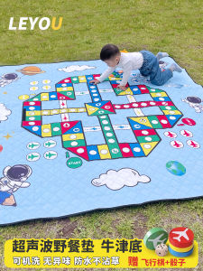 Thickened Outdoor Picnic Mat Portable Camping Barbecue Waterproof Foldable Machine Washable Moisture Proof Pad for Spring Outing