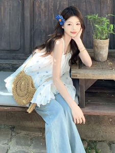 CHANGTONG | Beach Resort Style Gentle Sweet Floral Top
