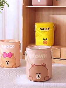 (60L)100% Hàng Chính Hãng Line Friends Giỏ Đựng Đồ Giặt Chất Lượng Cao Chống Thấm Nước Gấp Gọn Di Động Túi Đựng Đồ Nhà Tắm Giỏ Đựng Đồ Giặt LFB183