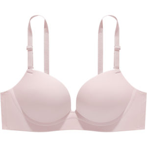 AIMO | Wireless Seamless Bra Womens Gathered Round Large Appearance Anti-Sagging Invisible Underwear Nylon Fabric Spring Youth Female