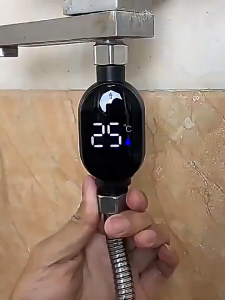 Shower Faucet Water Temperature Gauge with LED Display for Kids and Adults Bathing Tools & Accessories Universal Enduring Accurate Waterproof Temperature Measurement Meter Household Bathroom Power-free 4 Point National Standard