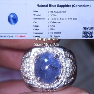 natural blue sapphire ceylon safir srilanka no treatment