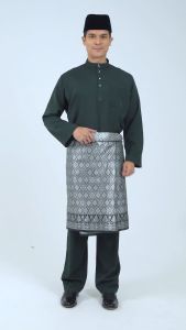 Alain Delon Baju Melayu Regular Fit Sedondon anak Budak - DustyGreen Black Latte DkGrey MGreen- 19025001 / 19025501 (B)