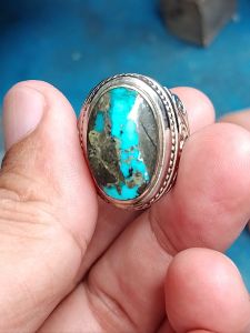 CINCIN BATU PIRUS PERSIA MOTIF ANGKA "1" ASLI NATURAL