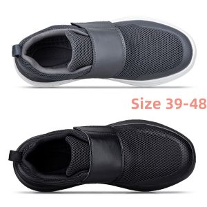 Loose Breathable Men Walking shoes suitable for wide feet gout edema thumb valgus lightweight non slip walking shoes for Elderly Big Size 46 47 48