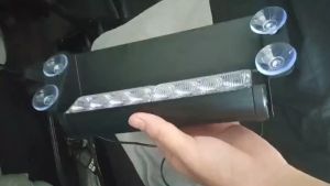 Đèn LED Nhấp Nháy Cảnh Báo Gắn Kính Chắn Gió Xe Hơi Màu Đỏ Và Xanh Dương DC12V