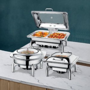 Electrical Heated Buffet Warmer With Removable Lid And Hydraulic Cover Buffet Warmer