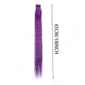 Synthetic Hair Extension 18 Inch Colorful Clip-In Hair Extensions Leopard Print Hairpiece For Women Girls Party Daily Use. 