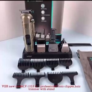 Original VGR V-110 8 In 1 Waterproof Beard Trimmer Rechargeable Cordless Hair Clippers Shaver Trimmer Grooming [Ready St