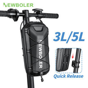 NEWBOLER 3L/5L Electric Scooter Bag Accessories Waterproof Quick Release Electric Scooter Front Bag Bike Bag Parts Rainproof
