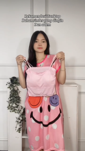 ONEFASHIONMALL Tanktop Bra Wanita Crop Tali Spagetti Model Seamless Bahan Ice Silk BH Cantik Polos BR103