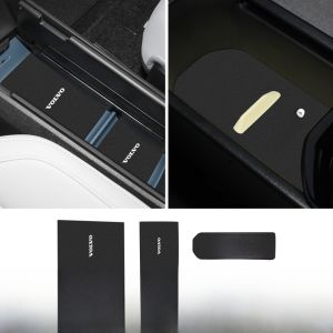 Volvo EX30 Door Slot Water Cup Mat Car Interior Modification Accessories Center Console Decoration Parts Super Fiber Leather