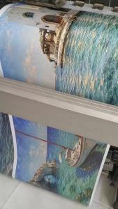 BILIBILI | Kích Thước Lớn Địa Trung Hải Bãi Biển Bên Bờ Biển In Canvas Tranh Sơn Dầu Phong Cách Hiện Đại Nhà Phòng Khách Trang Trí Treo Tường Unframed