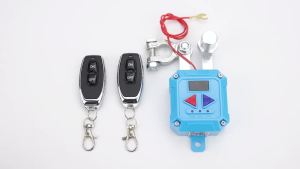 RYSJM | 120A Kill Switch 12V 24V Car Intelligent Power Switch Smart Blue Car Switch Battery Detection Remote Power Cutoff Universal Low