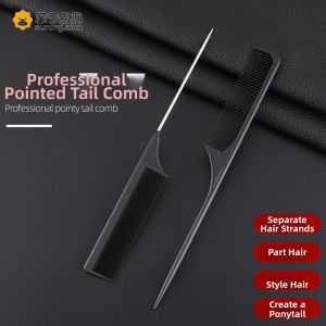 Anti-Static Hair Comb Womens Pointed Tail Comb for Hairdressing Home Use Parting Hair Strands Professional Makeup Artist