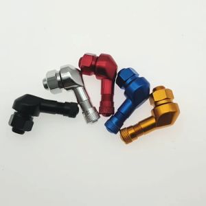Aluminum Alloy Valve Motorcycle Rim 90 Degree Angle Motorcycle Wheel Tire Tubeless Valve Stems for Rim Wheel Parts  CNC Motorcycle 90 Degree Angle Wheel Tire Tubeless Valve Stem CNC Aluminum Alloy Motorcycle Rim Elbow 90 Degree Angle Valve Motorbike Wheel