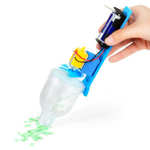 DIY วิทยาศาสตร์และเทคโนโลยีการผลิตขนาดเล็ก: ของเล่นโมเดลเครื่องดูดฝุ่นประกอบด้วยมือของเด็กปลูกฝังความสนใจของลำต้นวัสดุการศึกษาระดับอนุบาลที่สร้างสรรค์