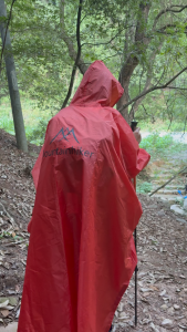Mountainhiker Outdoor Poncho Mountaineering Hiking Raincoat Three In One Sky Screen Riding Travel Portable Backpack Rain Proof