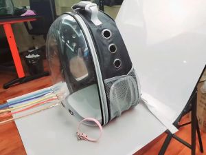 Pethome Pet Backpack Carrier Dog Cat Travel Transparent Bag Carrier Space Carrying Breathable Pet Bags
