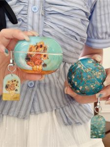 Van Gogh Creative Shell Huawei Freebuds5i Protective Case Wireless Bluetooth Earphone Cover Anti-fall Silicone Box for 3/4 pro Generations